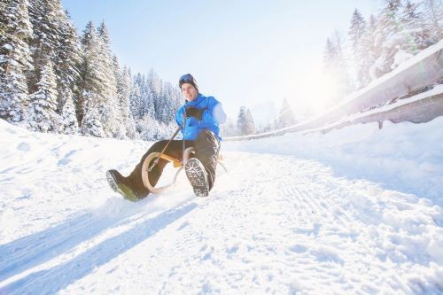 tobogganing